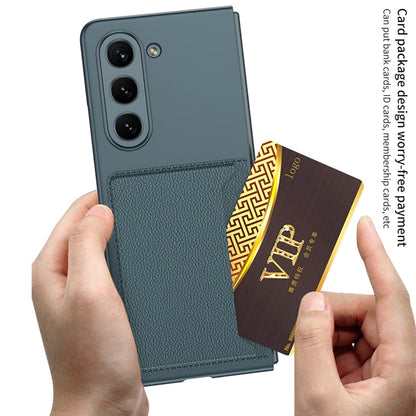 Luxury Leather Case with Card Slot For Galaxy Z Fold 5