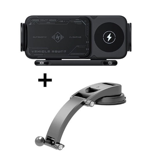 360° Foldable Fast Wireless Car Charger