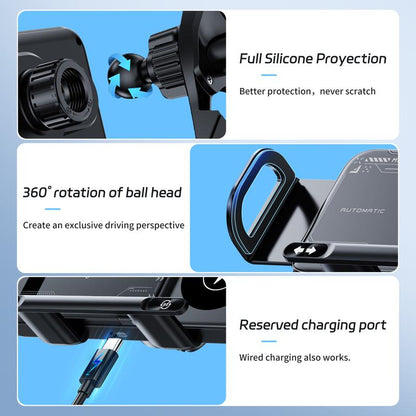 360° Foldable Fast Wireless Car Charger